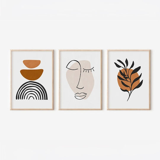Pakketo Dremfia Threefold Wooden Painting 33x48cm