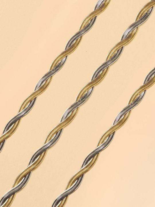 Sunny Cords Κορδόνι Λαιμού με Ασήμι