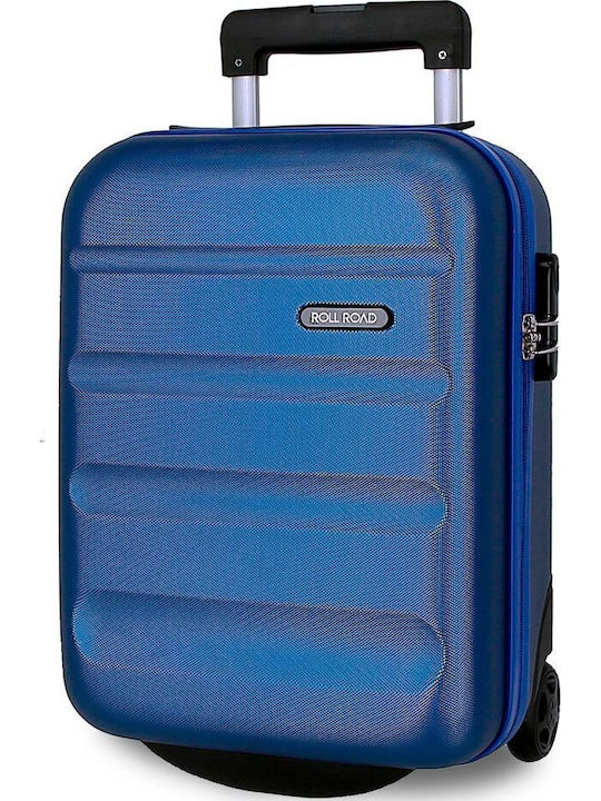 Roll Road Flex Cabin Suitcase Blue with 2 Wheel...
