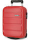 Roll Road Flex Cabin Suitcase Red with 2 Wheels Height 44cm