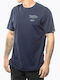 Herrenblusen Kurzarm T-Shirt Blau