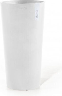 Ecopots Γλάστρα Πλαστική Λευκό 34x34εκ.