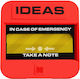 Mustard Emergency Sticky Notes 100 Sheets