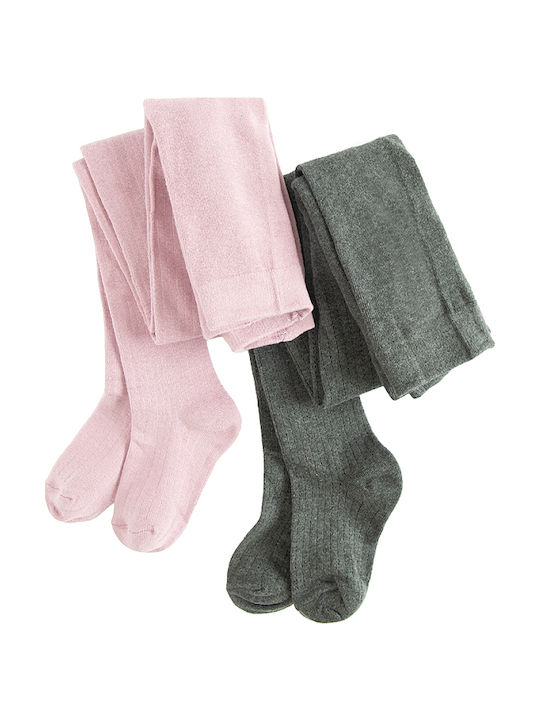 Cool Club Set Kids Tights Pink, Gray