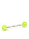 Nire Tongue Piercing Earring Steel Silver / Green