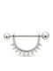 Nire Nire Ohrringe Piercing aus Stahl Silbern