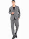 Trousers in Straight Line Grey