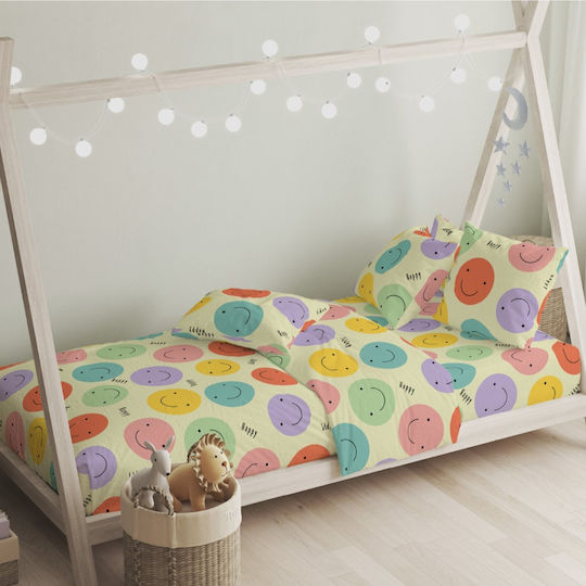 Whitegg Σετ Σεντόνια Μονά Βαμβακερά White 160x260cm
