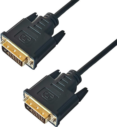 Yenkee Cablu DVI-D - 2m Negru (49792)