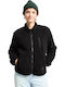 W Wuzer Fuzzar Women's Cardigan with Zipper Black