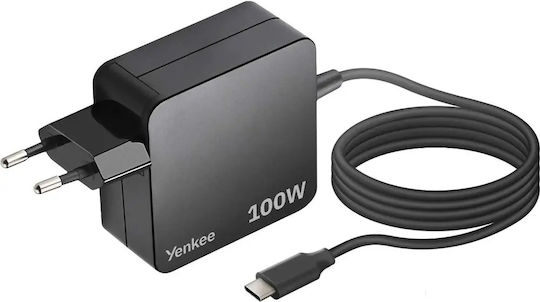 Yenkee USB-C Universal Φορτιστής Laptop με Αποσπώμενο Καλώδιο Τροφοδοσίας