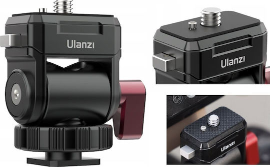 Επαγγελματική Κεφαλή Ulanzi 3d 360 Οθόνη Σπείρωμα 1/4" Ulanzi Quick Co01