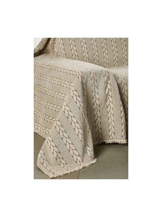 Whitegg Ριχτάρι Τετραθέσιου Καναπέ Chenille 180x320εκ. 6-ecru