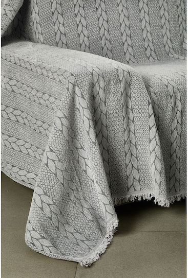 Whitegg Whitegg Armchair Throw Chenille 180x180cm 2 Gray