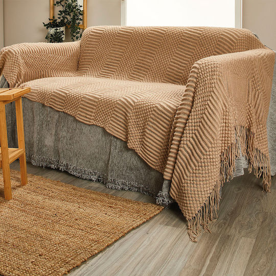 Whitegg Whitegg Sofa Throw Fleece 130x230cm Beige