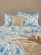 Palamaiki Duvet Cover Set Cotton Satin Single with Pillowcase 170x250 Ivy Light Blue