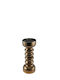 Zen Collection Candle Holder Glass in Gold Color 10.5x25x10.5cm 1pcs