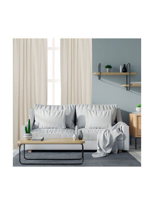 Whitegg Curtain with Pencil Pleat K0214 Ecru 27...