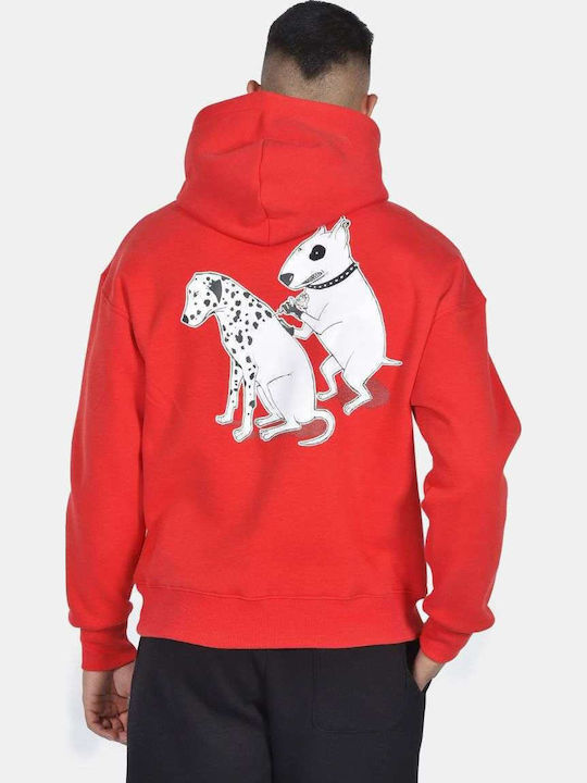 Sweatshirt mit Kapuze Red