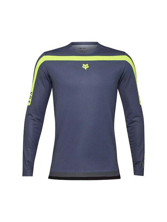 Fox Flexair Long Sleeves Cycling Jersey Gray