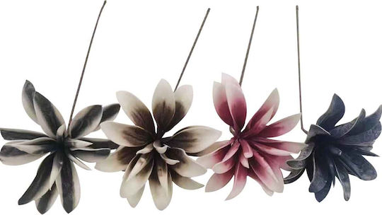 Decorative Flower 78cm White-Gray