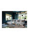 Bean Bag Bolster Poof Sumo Hocker Recycled Grey 108x108x44cm