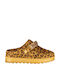 Laura Biagiotti Women's Clogs with Fur Brown