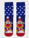 Ipatios Damen Weihnachtssocken Blue 1Pack