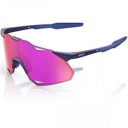 100% Cycling Glasses Hypercraft XS with Purple ...