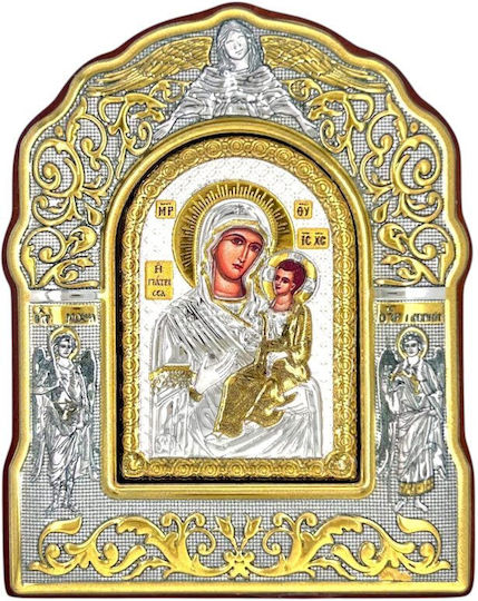 Посребрена Икона Богородица Гиатрица 11x9см Prince Silvero Ma/e3853dx
