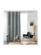 Douceur d'Intérieur Curtain With Grey Grommets 135x240cm