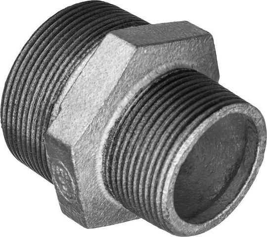 Invena Verzinktes Rändelreduktionsnippel 5/4 X 3/4