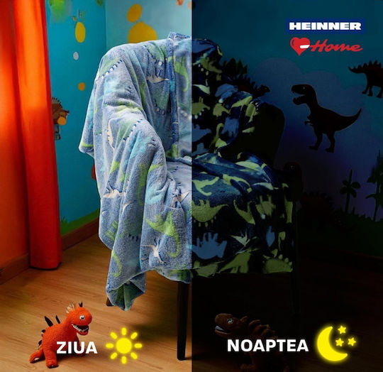 Heinner Decke Dino Leuchtend Phosphorescent 220x200cm