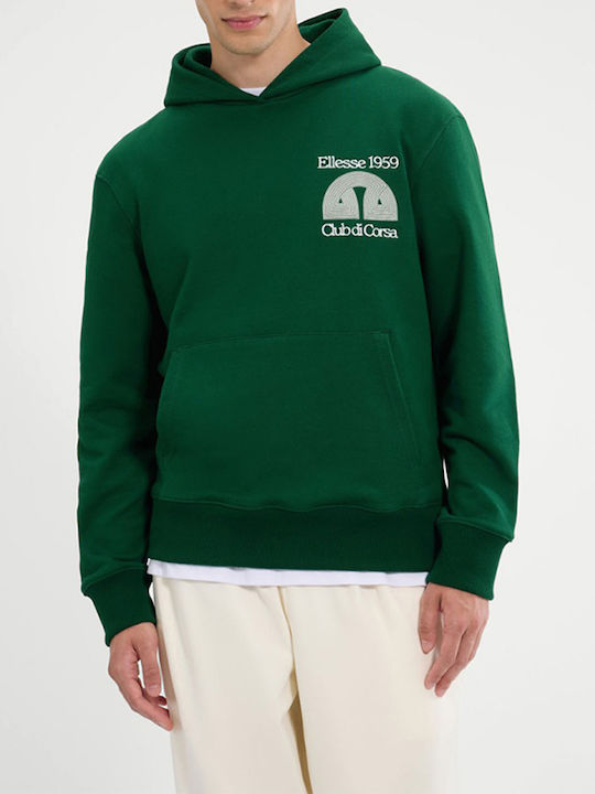 Graphics Club Di Corsa Φούτερ με Κουκούλα Dark Green