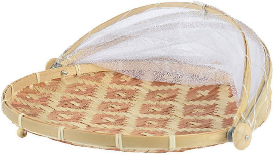 Kaemingk Bamboo Round Serving Tray made of Bamboo 35x35x22cm 810001 1pcs