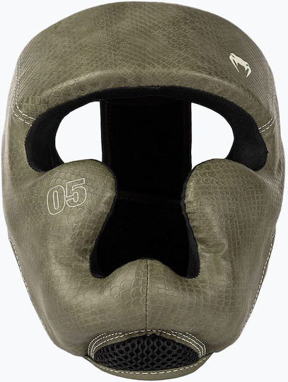 Venum Adult Full Face Boxing Headgear Synthetic Leather Green