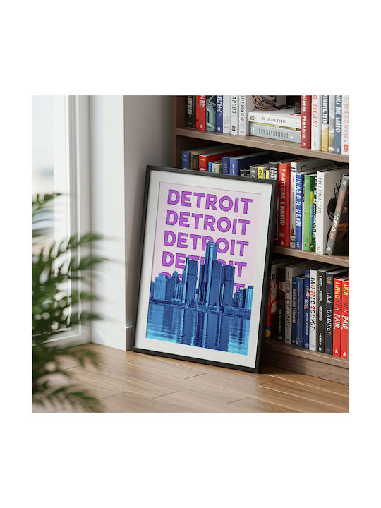Poster Detroit Pop Art Pst25504 21cm X 30cm Κορ...
