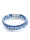Chrysostomos Men's Leather Bracelet 17cm