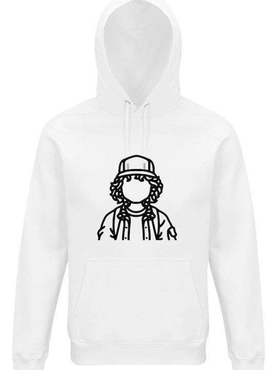 kirikoko Kinder-Sweatshirt mit Kapuze White Str...