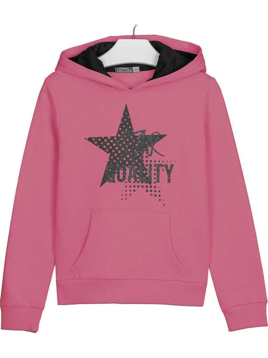Kids Sweatshirt with Hood Pink