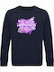 Kids Sweatshirt French Navy Kpop Demon Hunters Huntrix Disco Heart