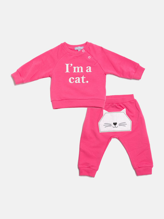 Kinder Sweatpants Set - Jogginganzug Fuchsia