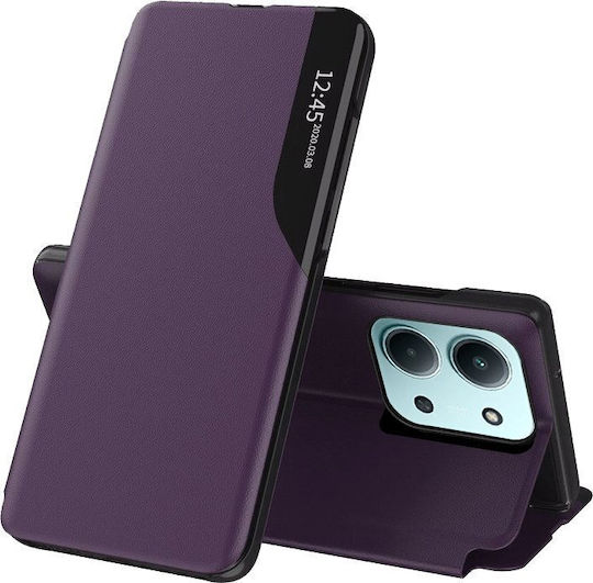 Techsuit Efold Series Umschlag Rückseite Silikon Lila (Redmi 15C 4G)