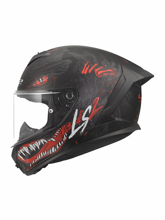 LS2 FF820 Rapid III KaiJu II Matt Black/Red/White Κράνος Μηχανής Full Face ECE 22.06 1350gr