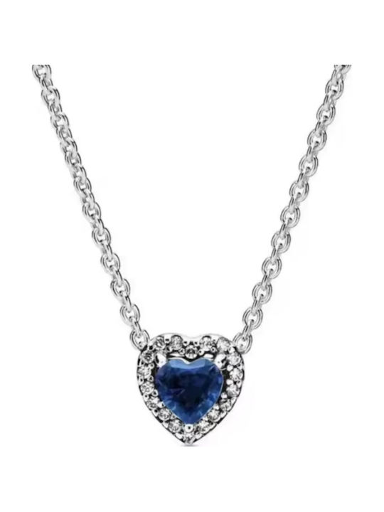 Amalfi Accessories Κολιέ με σχέδιο Καρδιά από Ασήμι