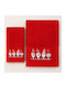 Astron Italy Santa Claus Weihnachtsmann Stoffhandtuch Set 50x30cm 2 Stück