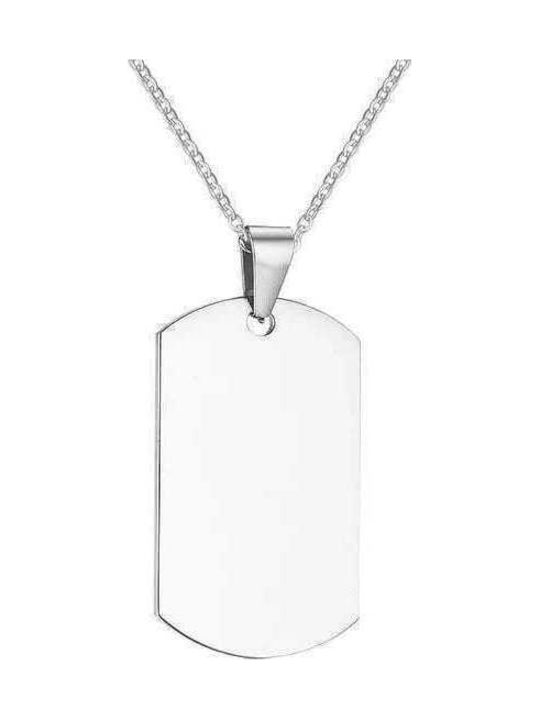 Necklace ID Card from Steel Necklace ID Card from Steel