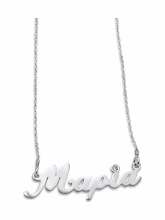 Gatsa Necklace Name from Silver