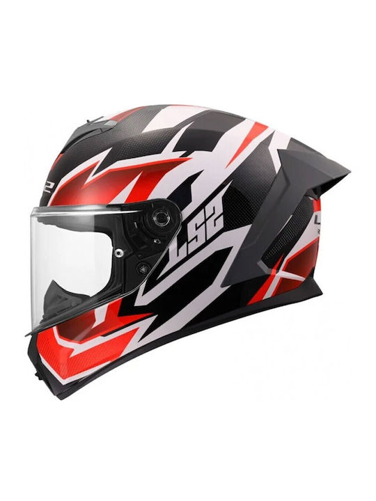 LS2 FF820 Rapid III Xtrem Gloss White/Black/Red...
