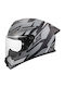 LS2 FF820 Rapid III Xtrem Matt Black/Grey Cască Moto Față întreagă ECE 22.06 1350gr